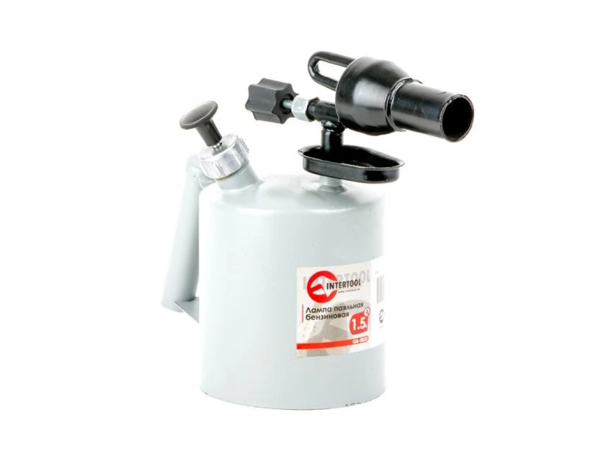 Лампа паяльная бензиновая 1.5 л INTERTOOL GB-0032 