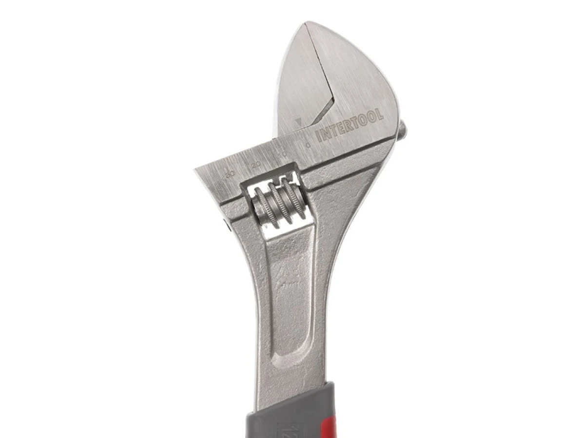 Ключ разводной 300 мм, изолированная рукоятка, никелевое покрытие INTERTOOL XT-0030 