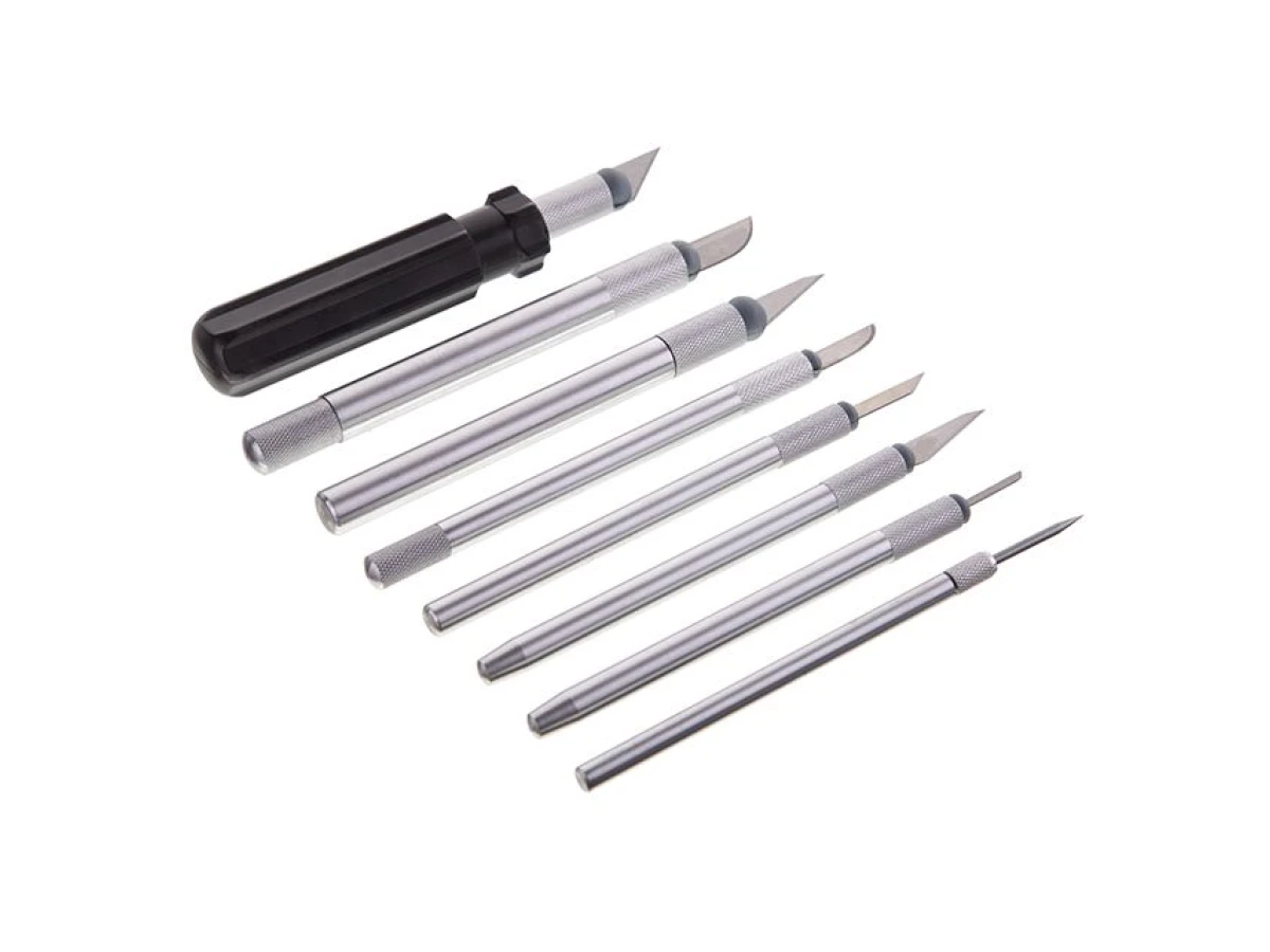 Набір скальпелів 56 од. в пластиковому футлярі INTERTOOL HT-0530 