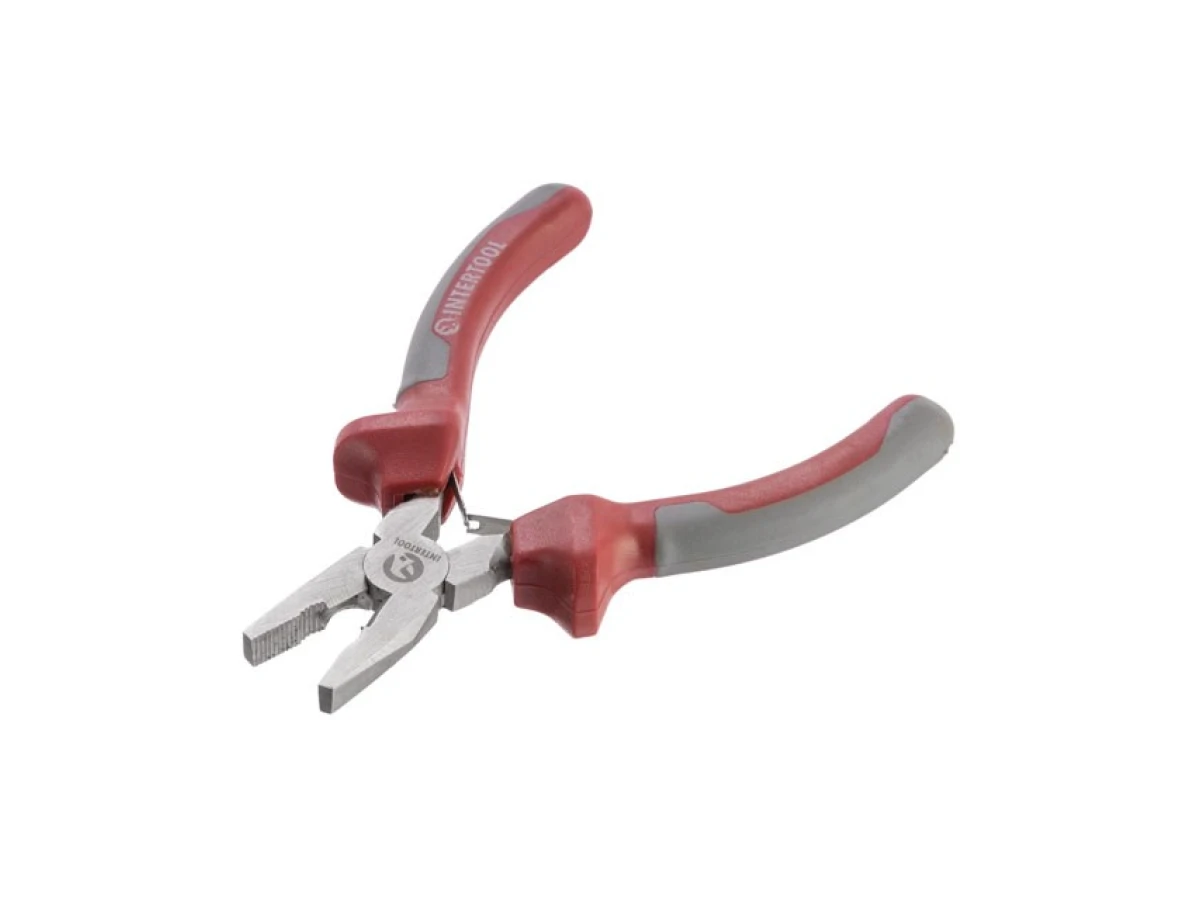 Плоскогубці прецизійні з двокомпонентними накладками на рукоятки, 115 мм INTERTOOL NT-0101 