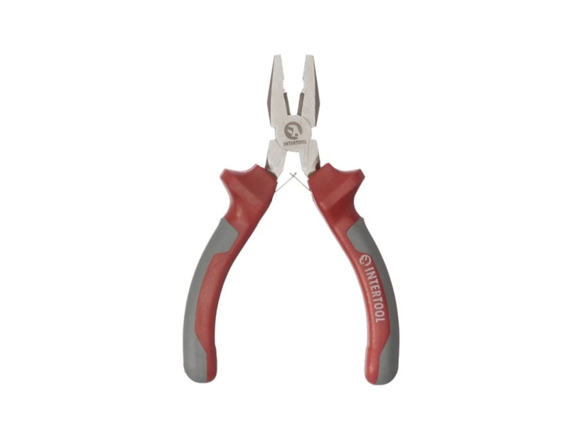 Плоскогубці прецизійні з двокомпонентними накладками на рукоятки, 115 мм INTERTOOL NT-0101 