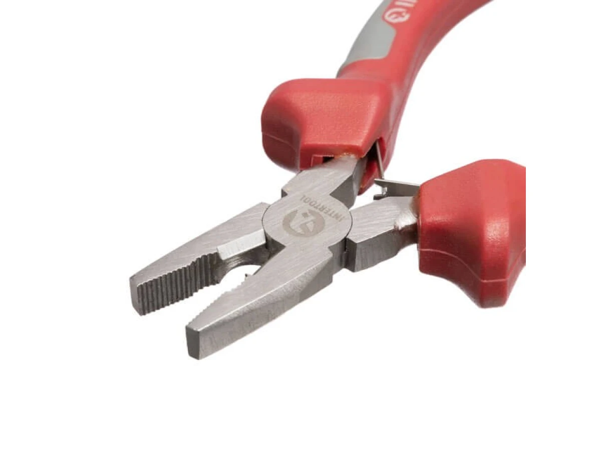 Плоскогубці прецизійні з двокомпонентними накладками на рукоятки, 115 мм INTERTOOL NT-0101 