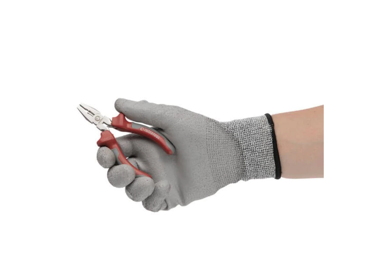 Плоскогубці прецизійні з двокомпонентними накладками на рукоятки, 115 мм INTERTOOL NT-0101 