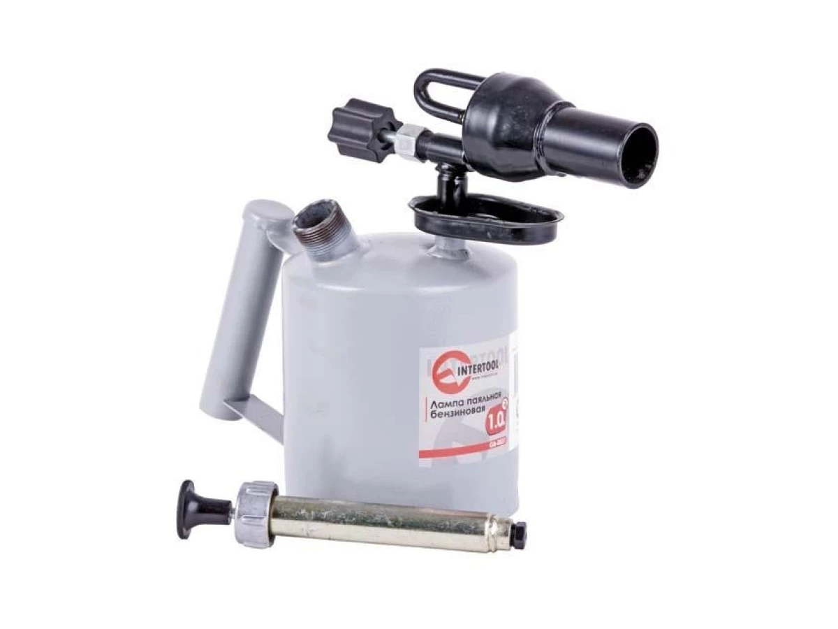 Лампа паяльная бензиновая 1.0 л INTERTOOL GB-0031 