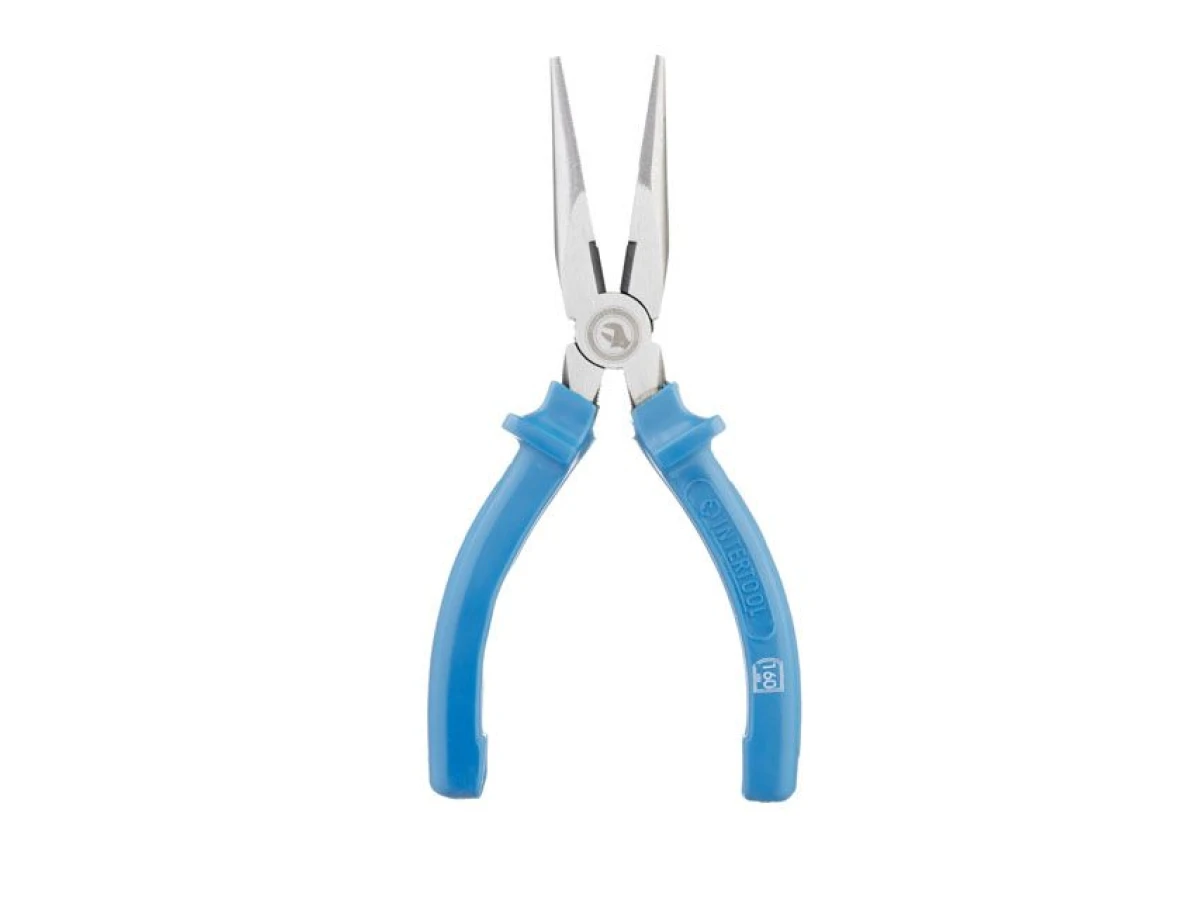 Довгогубці прямі, 160 мм INTERTOOL HT-0121 