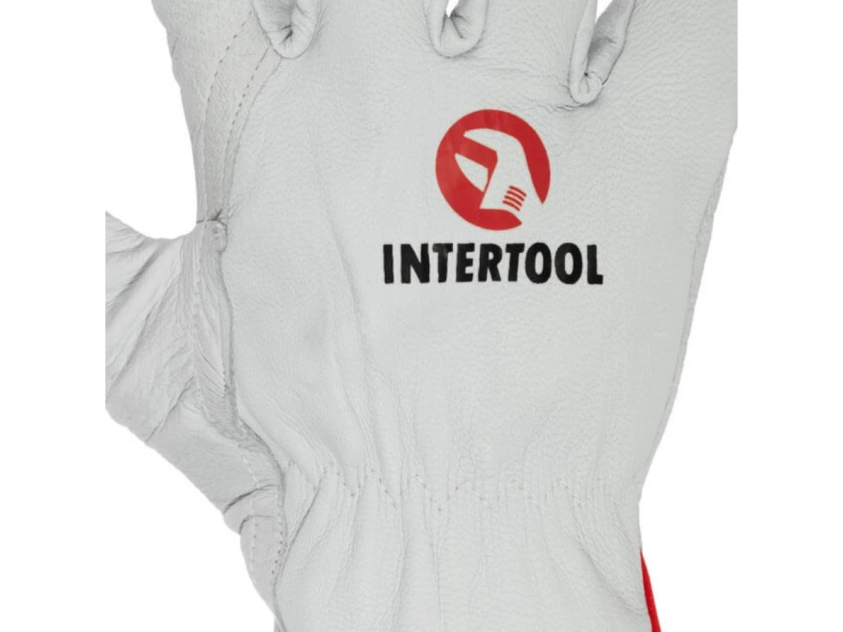 Перчатка кожаная из высококачественной овечьей кожи 10" Driver Style " INTERTOOL SP-0170 