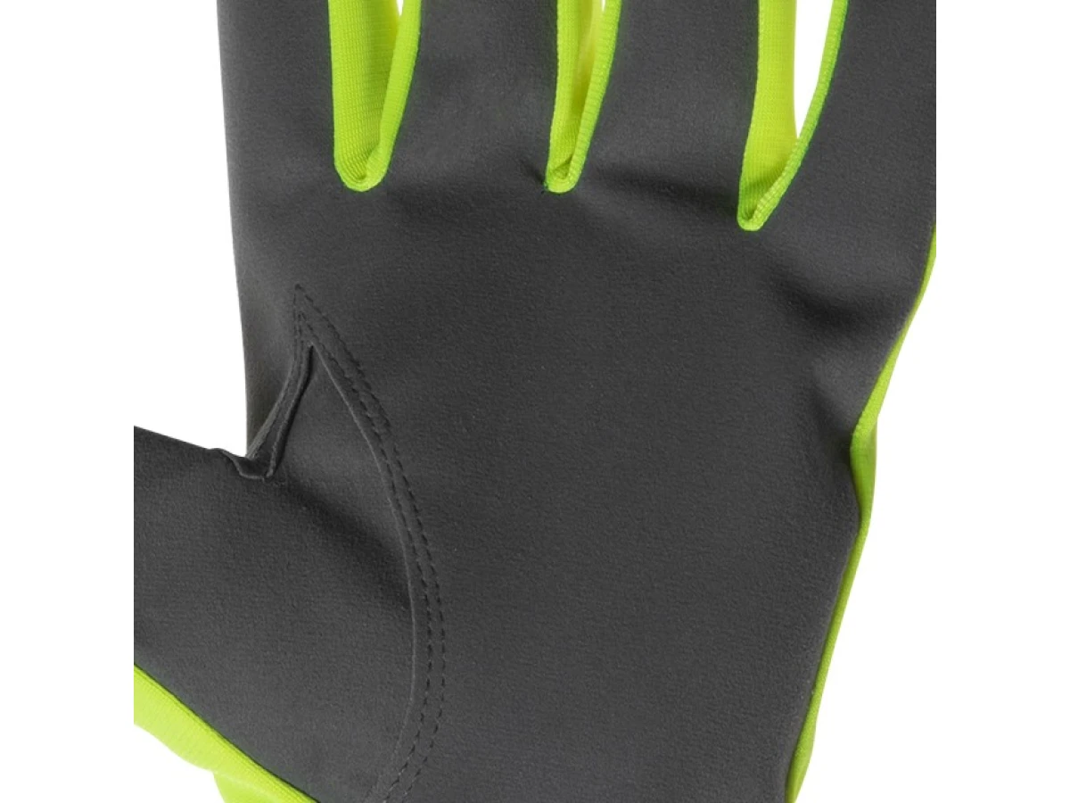 Перчатка кожаная комбинированная из эко- кожи и флуоресцентной зеленой ткани 10" INTERTOOL SP-0172 