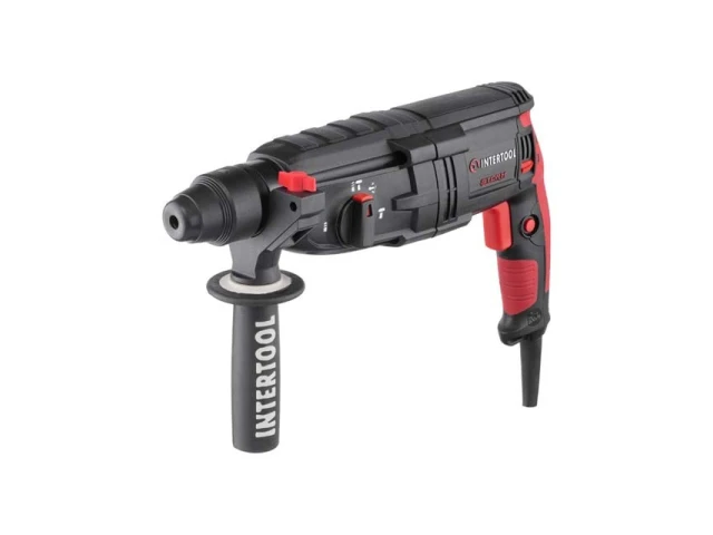 Перфоратор 1000 Вт, 3.2 Дж, 0-1300 об/мин, 0-5100 уд/мин, 3 режима INTERTOOL WT-0170 