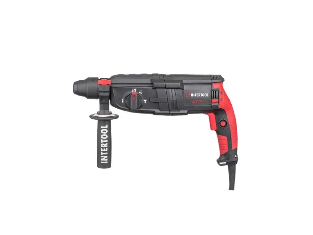Перфоратор 1000 Вт, 3.2 Дж, 0-1300 об/мин, 0-5100 уд/мин, 3 режима INTERTOOL WT-0170 