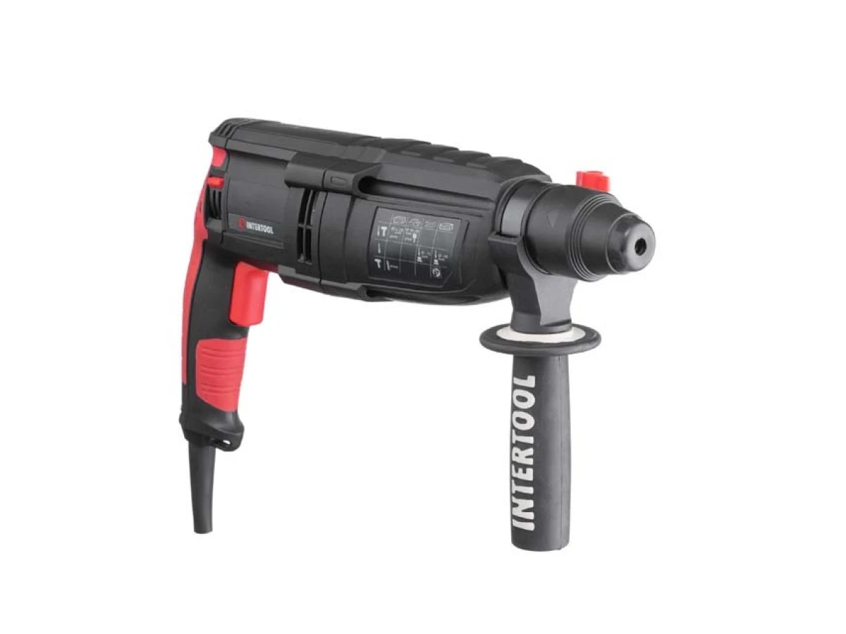 Перфоратор 1000 Вт, 3.2 Дж, 0-1300 об/мин, 0-5100 уд/мин, 3 режима INTERTOOL WT-0170 
