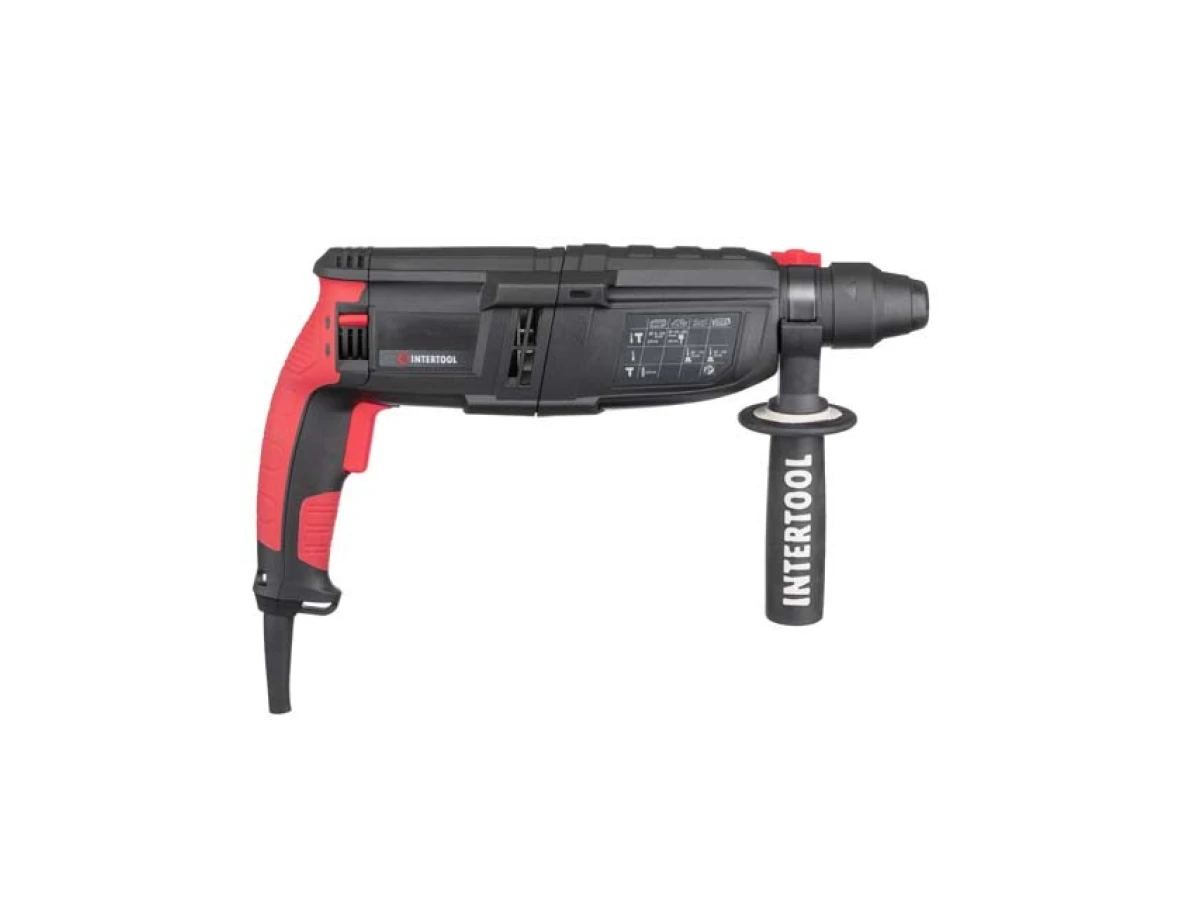 Перфоратор 1000 Вт, 3.2 Дж, 0-1300 об/мин, 0-5100 уд/мин, 3 режима INTERTOOL WT-0170 