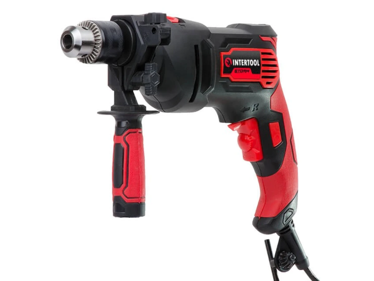 Дрель ударная, 710Вт, 0-3000 об/мин, 1.5-13мм, реверс INTERTOOL WT-0117 