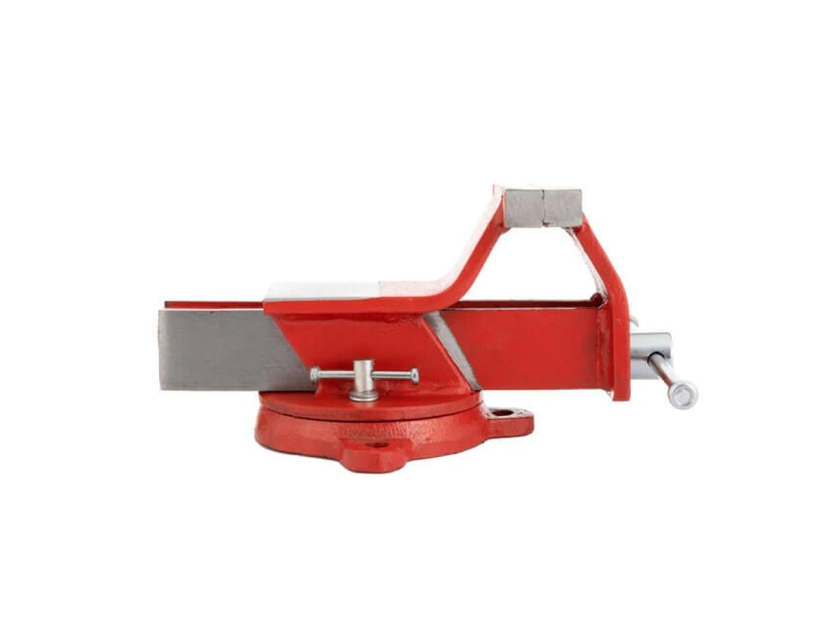 Тиски слесарные поворотные 100 мм эконом INTERTOOL HT-0080 