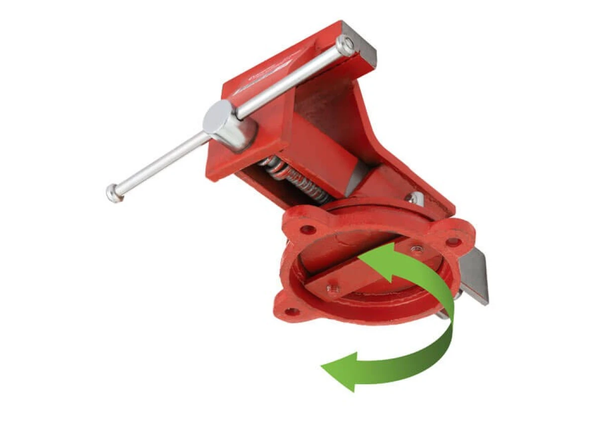 Тиски слесарные поворотные 100 мм эконом INTERTOOL HT-0080 