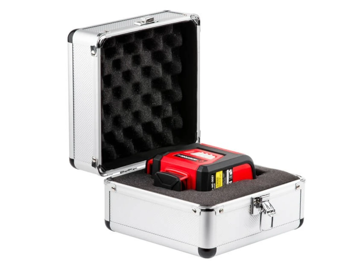 Уровень лазерный 360 град, 3 лазерные головки, зеленый лазер INTERTOOL MT-3067 