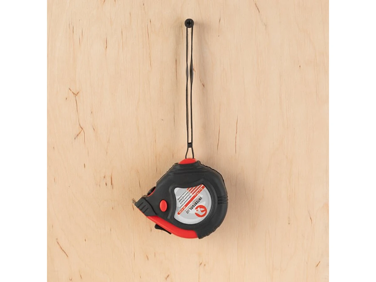 Рулетка з металевим полотном 5 м x 19 мм, три стопора полотна INTERTOOL MT-0105 