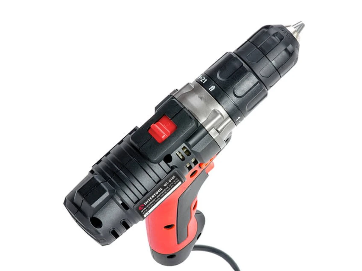 Дриль-шурупокрут електричний 420 Вт, 0-500/0-1800 об/хв., 0.8-10 мм, макс. крутний момент 20 Нм INTERTOOL WT-0104 