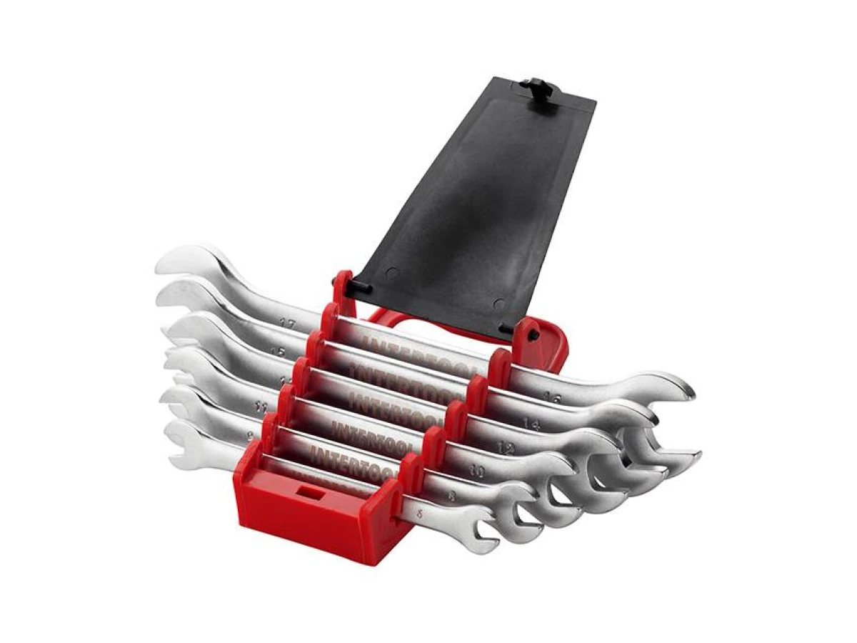 Набір ключів ріжкових, 6 од. 6-17 мм INTERTOOL HT-1001 