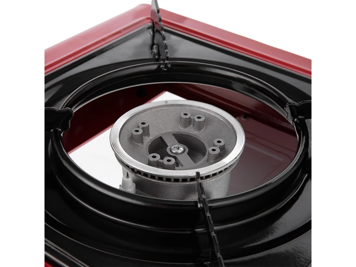 Плита газовая одноконфорочная, пьезоподжиг, под газовые баллоны бутан и пропан-бутан INTERTOOL GS-0001 