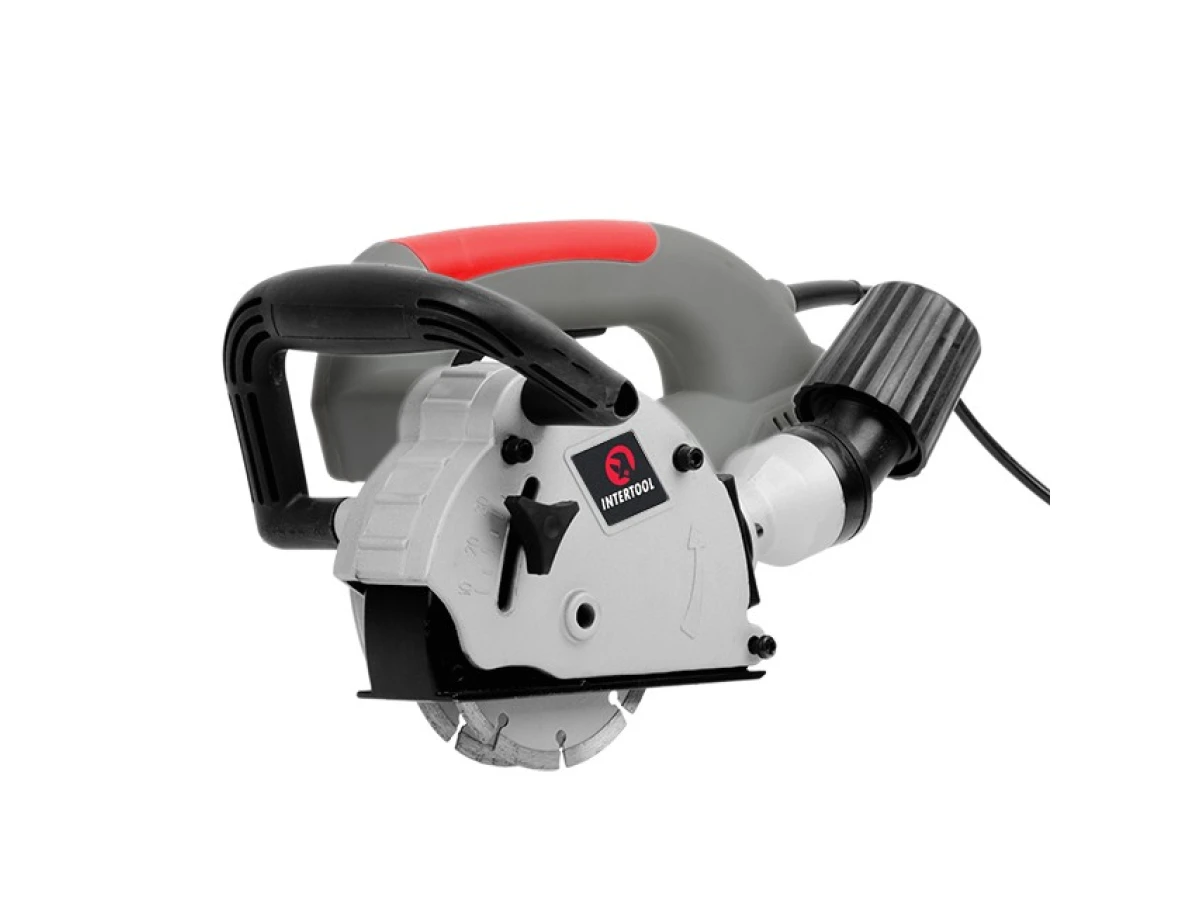 Штроборіз 1400 Вт, 9000 об/хв., диск 125 мм, гл. пропилу 8-30 мм, шир. пропилу 8-26 мм INTERTOOL DT-0200 