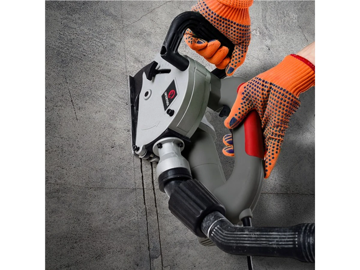 Штроборіз 1400 Вт, 9000 об/хв., диск 125 мм, гл. пропилу 8-30 мм, шир. пропилу 8-26 мм INTERTOOL DT-0200 