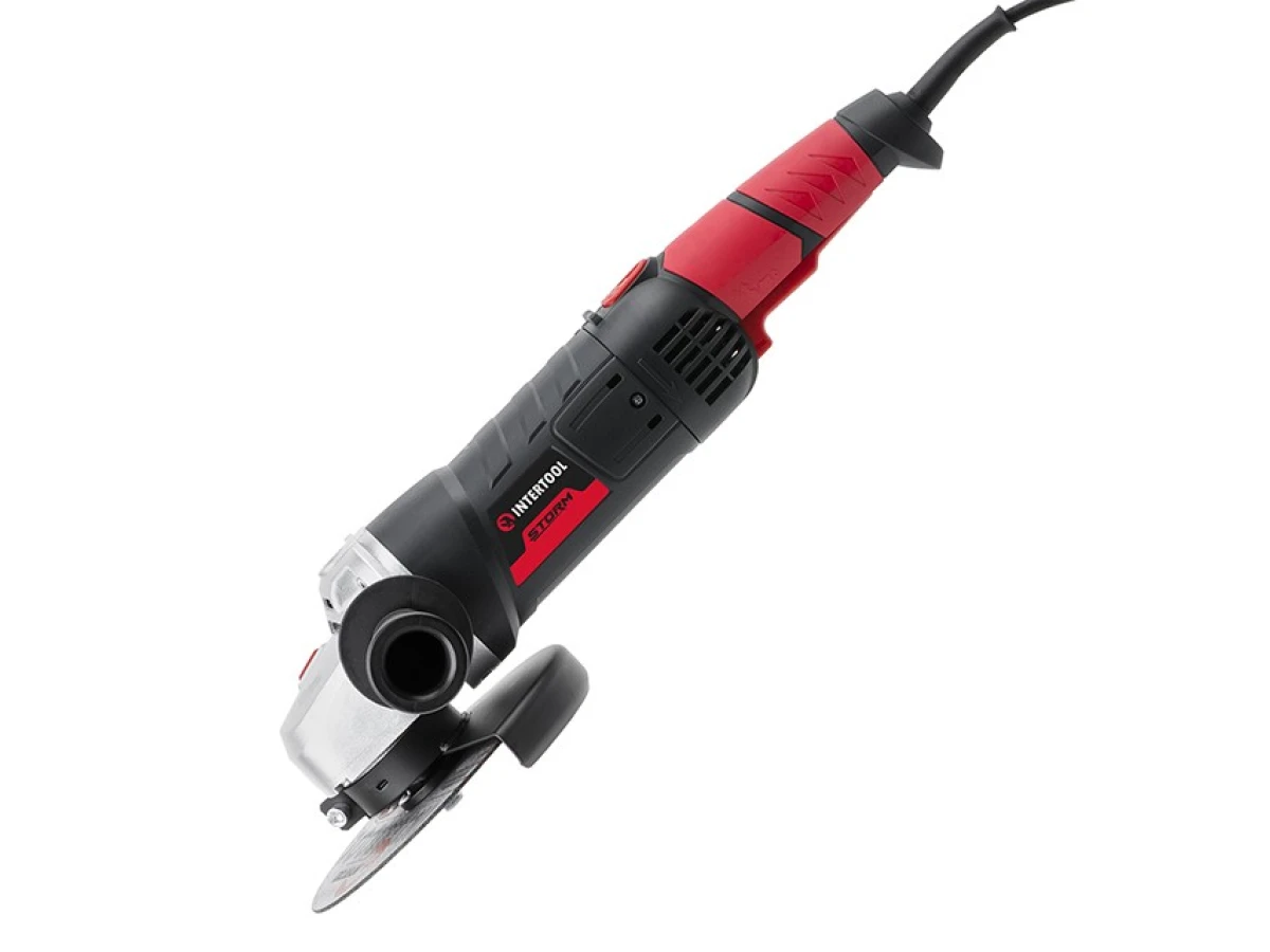 Шліфмашина кутова 1800 Вт, діаметр круга 180 мм, 8000 об/хв., плавний пуск INTERTOOL WT-0227 