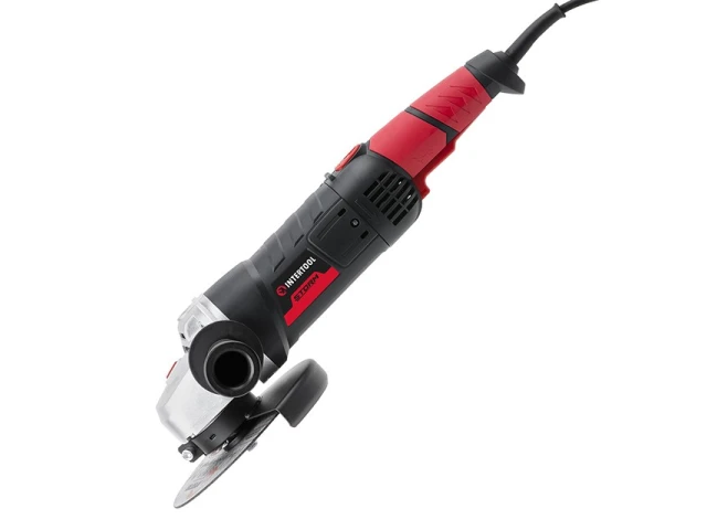 Шліфмашина кутова 1800 Вт, діаметр круга 180 мм, 8000 об/хв., плавний пуск INTERTOOL WT-0227 