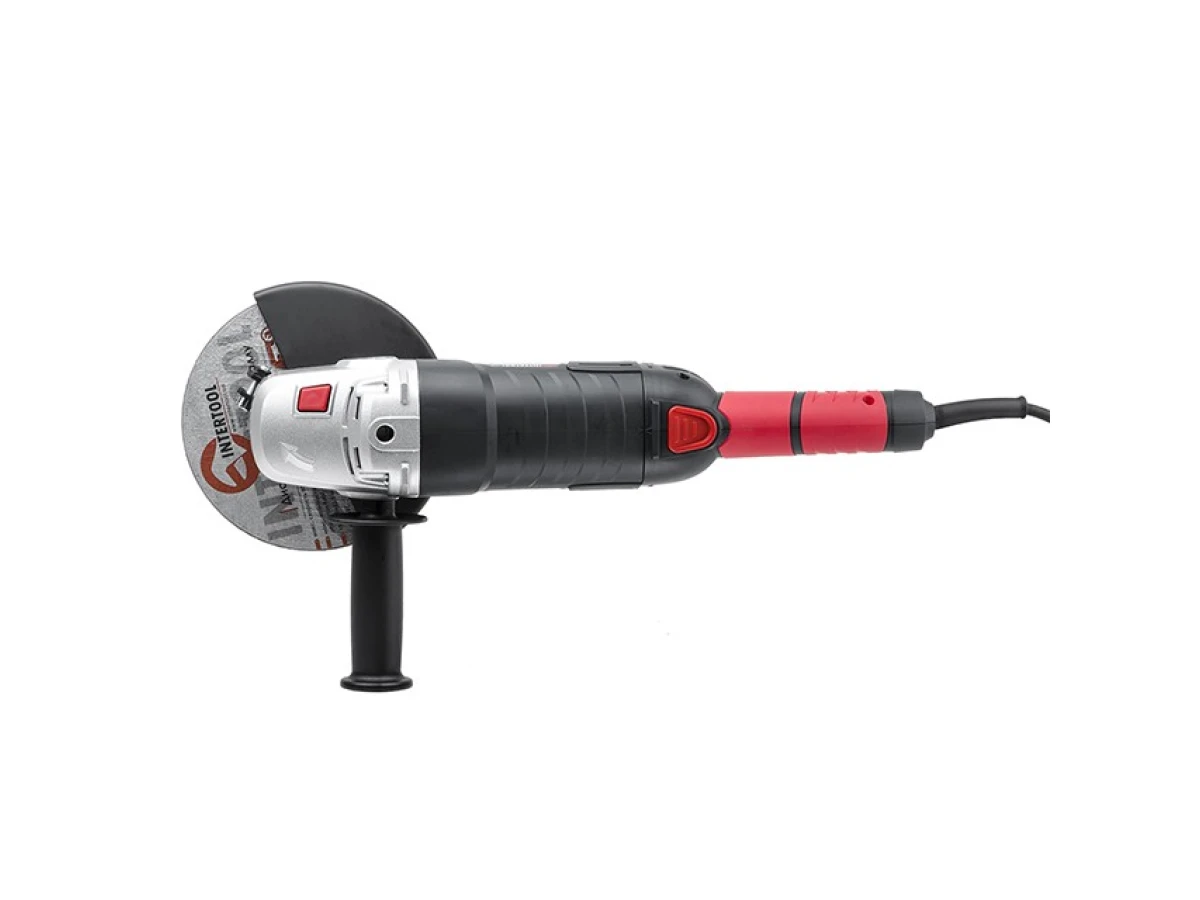 Шліфмашина кутова 1800 Вт, діаметр круга 180 мм, 8000 об/хв., плавний пуск INTERTOOL WT-0227 