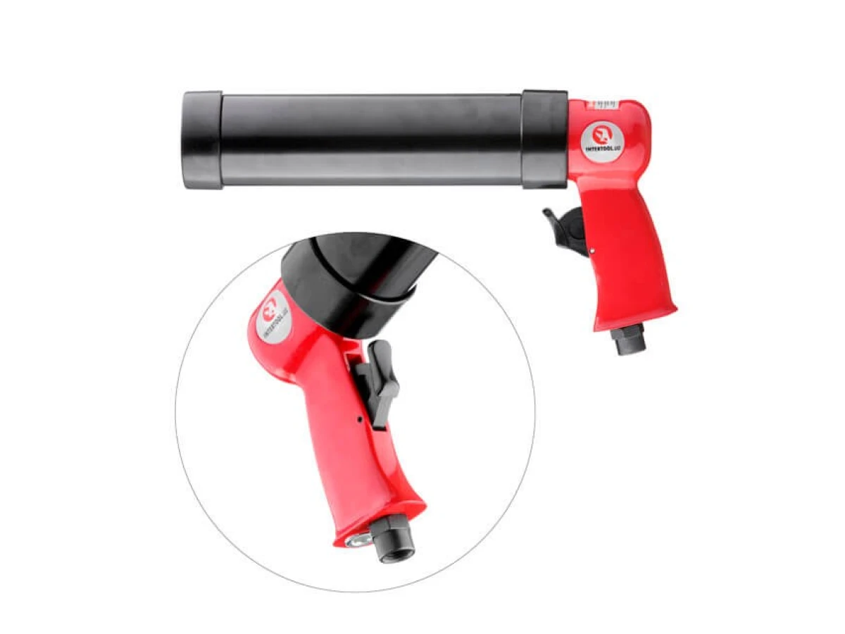 Пістолет для видавлювання силікону пневматичний INTERTOOL PT-0601 