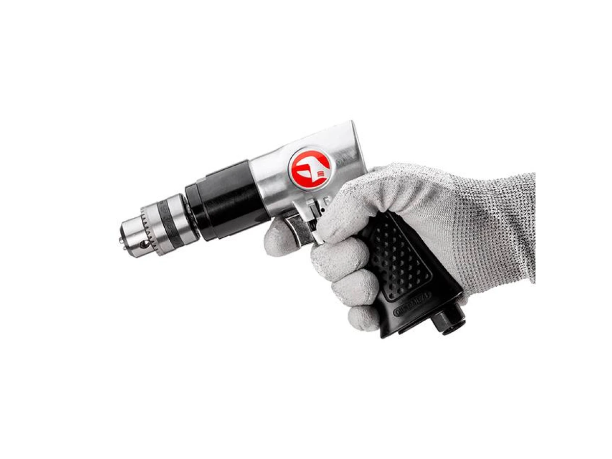 Дриль пневматичний з реверсом, патрон 1,5-10 мм, 3/8" INTERTOOL PT-0902 