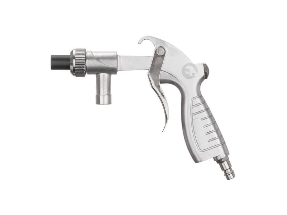 Пістолет піскоструминний із шлангом, 1 металева 6 мм та 4 керамічних форсунки 4,5 мм, 5,0 мм, 6,0 мм, 7,0 мм INTERTOOL PT-0708 