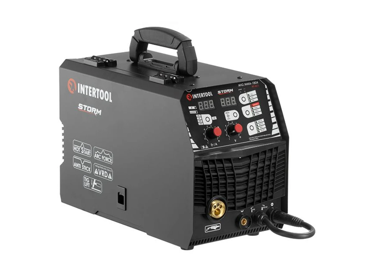 Полуавтомат инверторный MIG/MMA-180A, STORM INTERTOOL WT-4011 