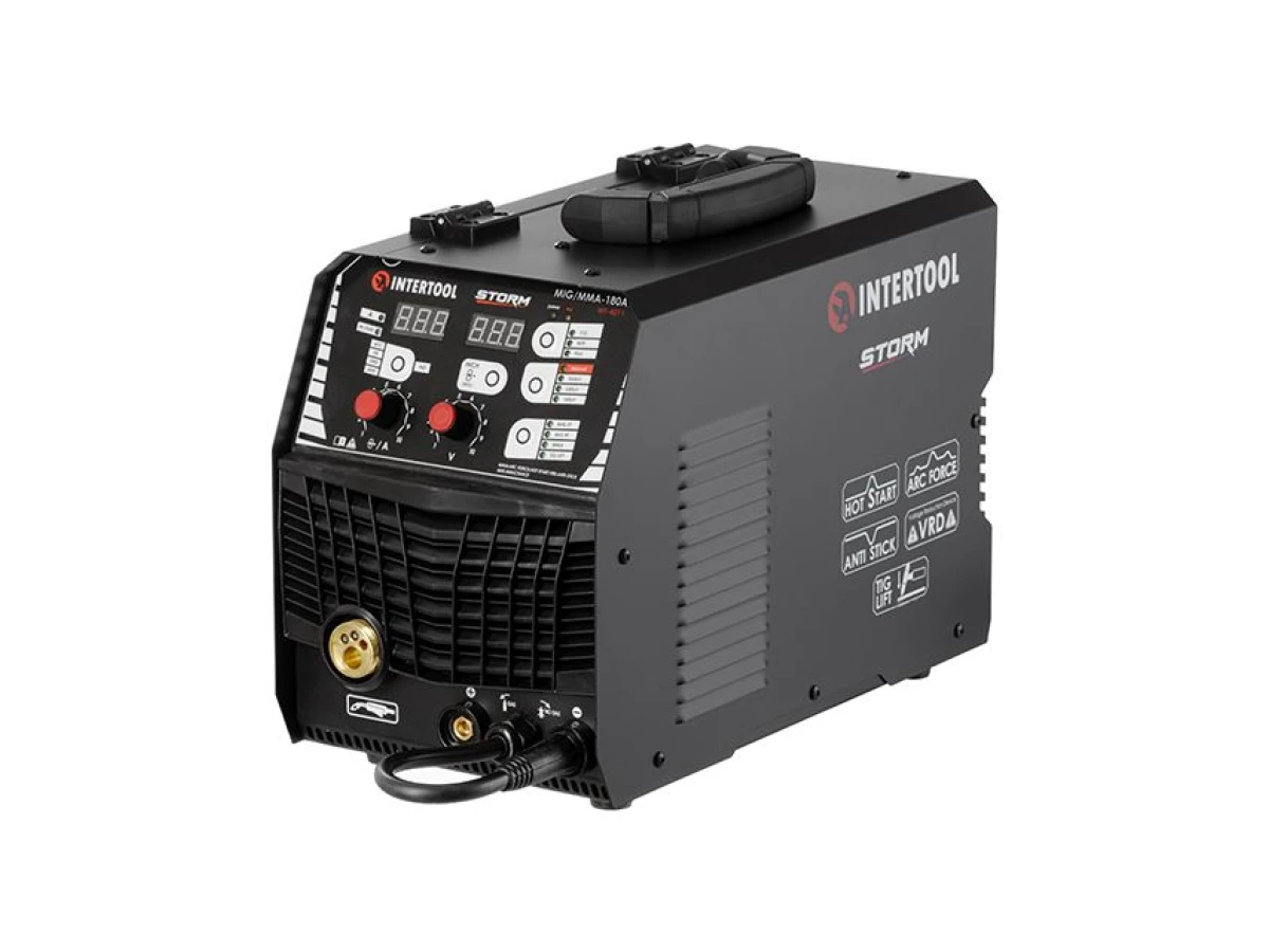Полуавтомат инверторный MIG/MMA-180A, STORM INTERTOOL WT-4011 