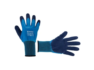 Перчатка трикотажная,синтетическая, с полным нитриловым покрытием,покрытие ладони пористый нитрил,10