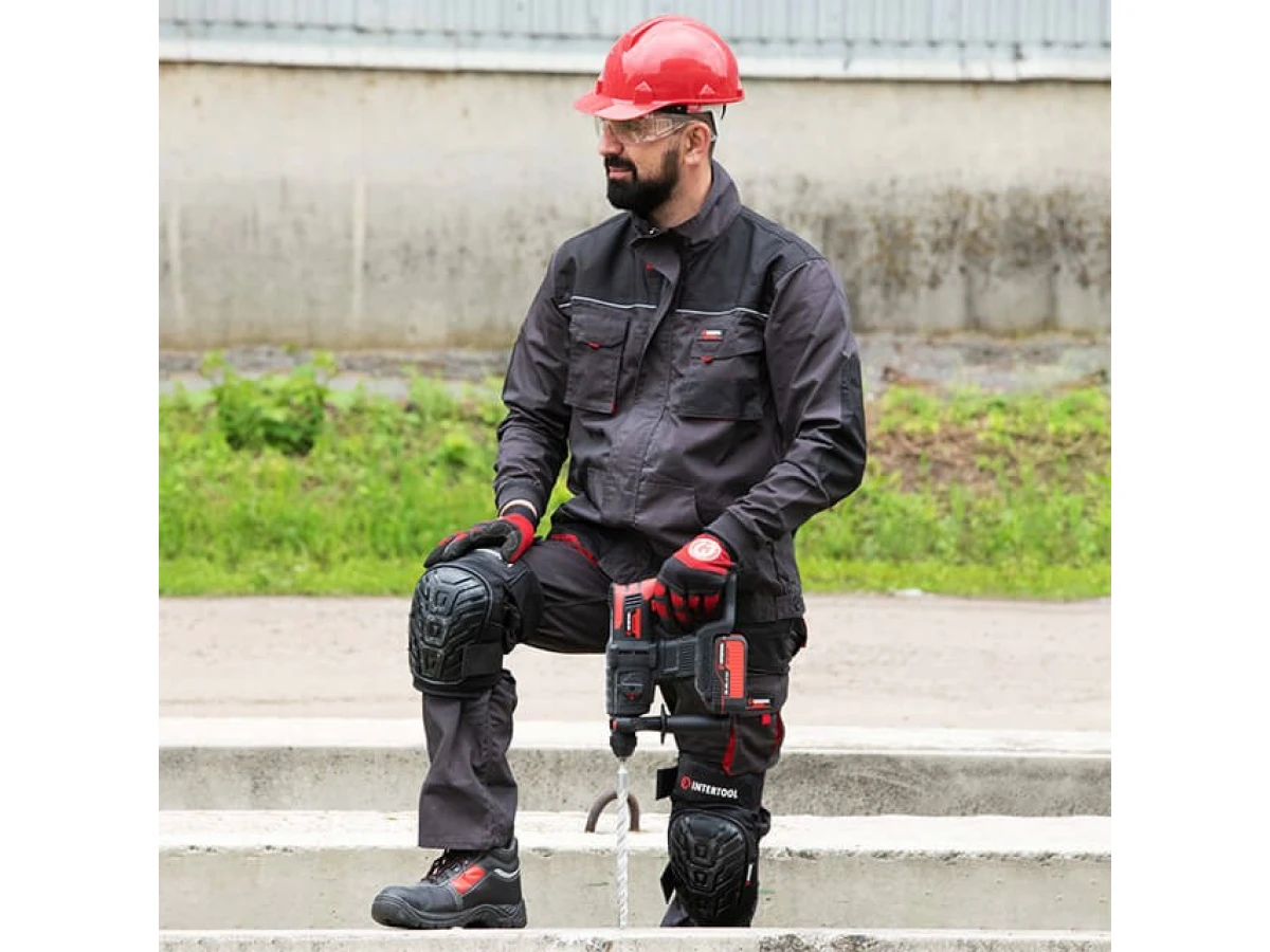 Куртка рабочая 80 % полиэстер, 20 % хлопок, плотность 260 г/м2, L INTERTOOL SP-3003 