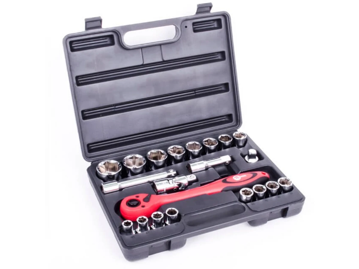 Набір інструментів професійний, 1/2", 21 од. CrV INTERTOOL ET-6021 