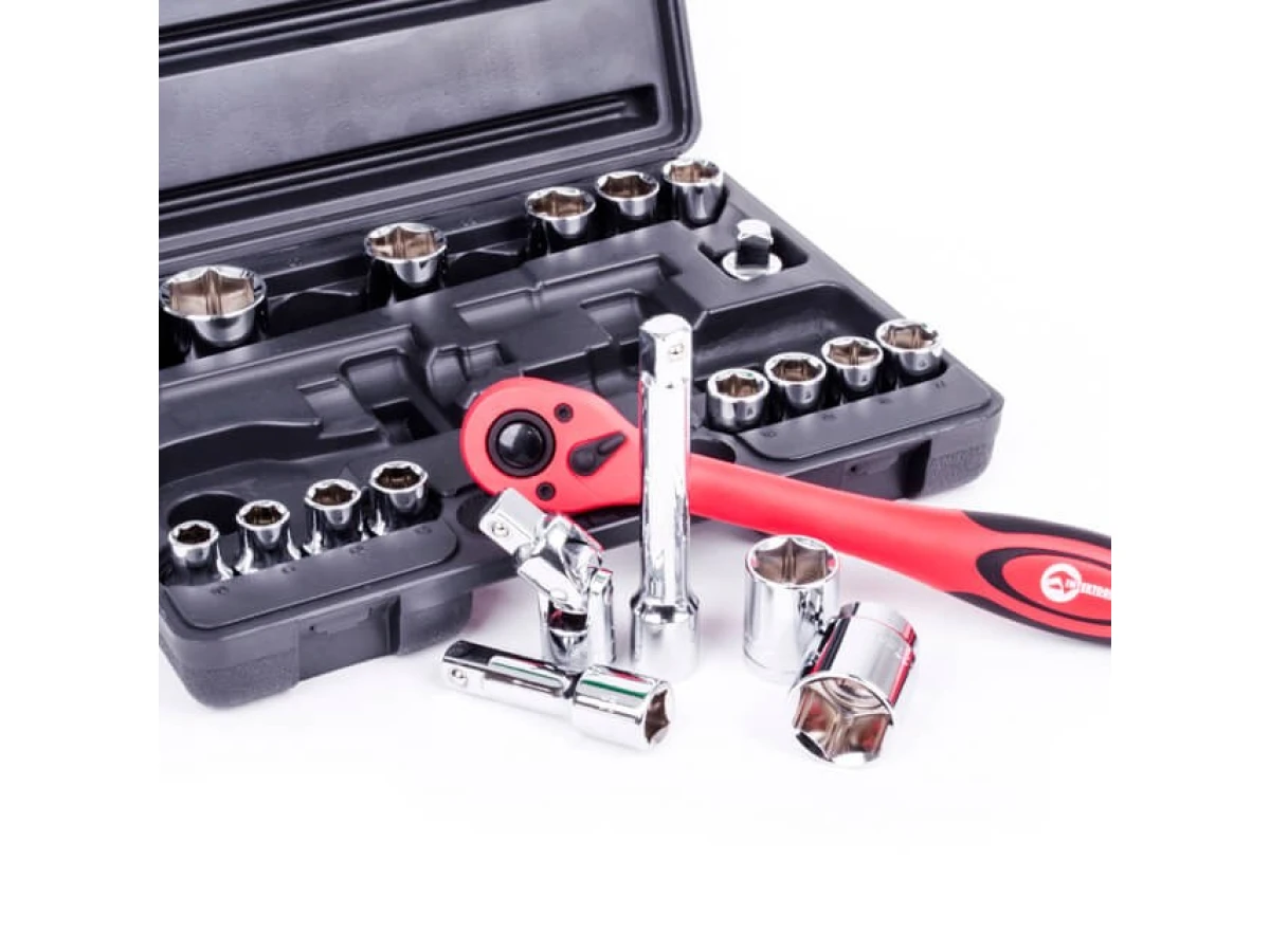 Набір інструментів професійний, 1/2", 21 од. CrV INTERTOOL ET-6021 