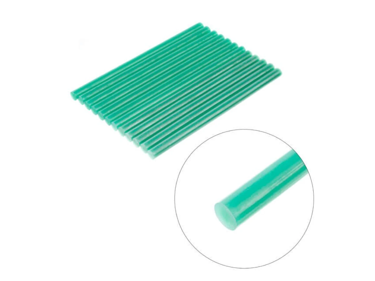 Комплект стрижнів клейових зелених 11,2 мм * 200 мм, 12 шт. INTERTOOL RT-1057 