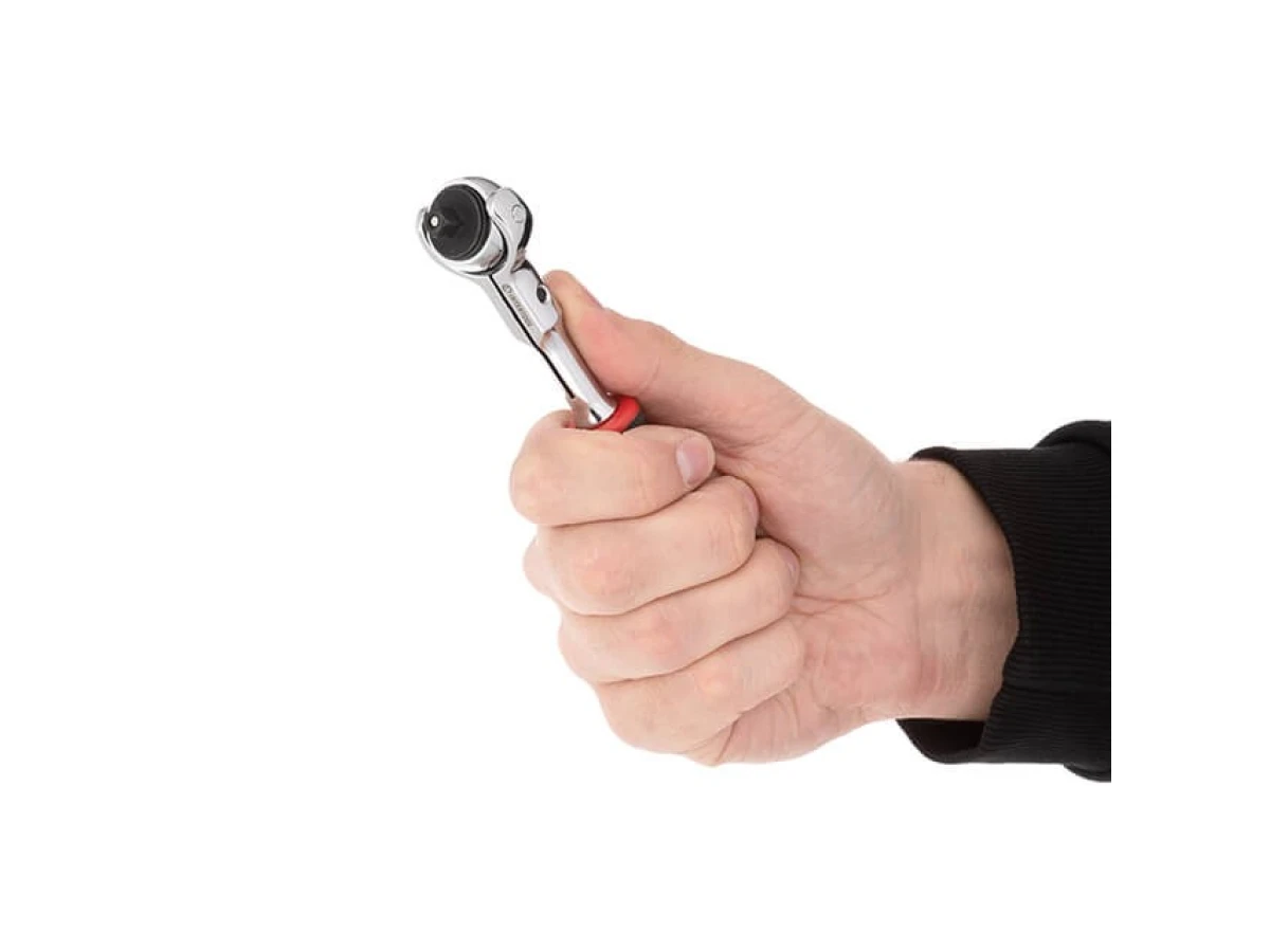 Рукоятка с храповым механизмом поворотная, 72 зуба 1/4", Cr-V STORM INTERTOOL ET-8007 