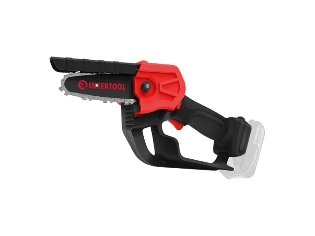 Мини-пила цепная аккумуляторная 20 В, шина 10 см, 4 м/с, без ЗУ и АКБ, STORM INTERTOOL WT-9110 