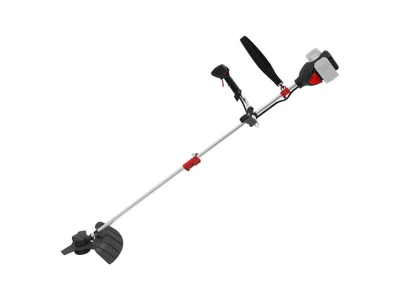 Триммер аккумуляторный с бесщеточным двигателем 40 В (2х20 В), 6000 об/мин, диаметр вращения диска/лески 255/350 мм, катушка + 3-х зуб.нож, без ЗУ АКБ INTERTOOL WT-9213