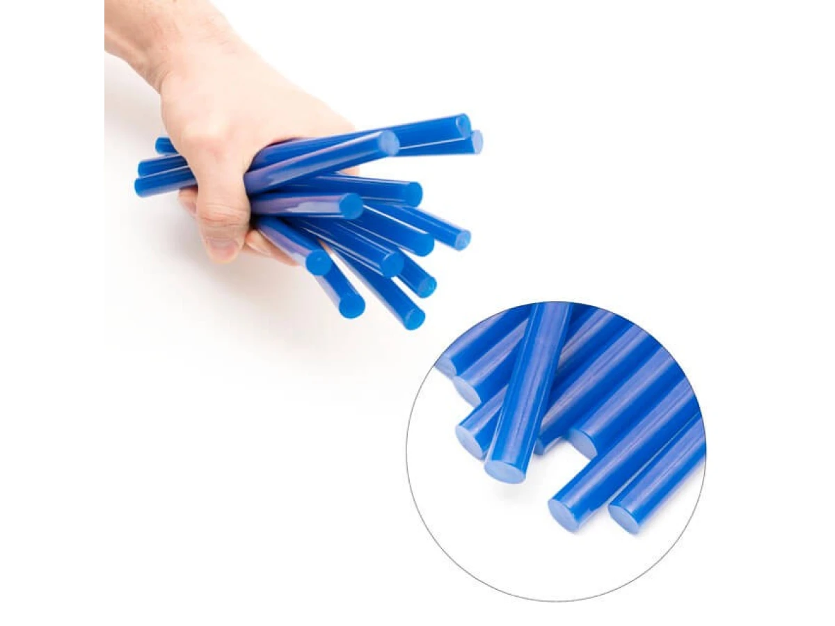 Комплект стрижнів клейових блакитних 11,2 мм * 200 мм, 12 шт. INTERTOOL RT-1053 