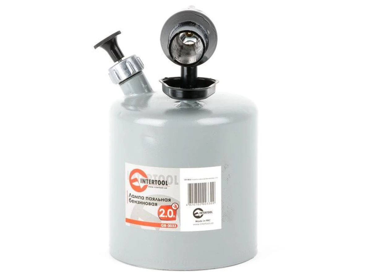Лампа паяльная бензиновая 2.0 л INTERTOOL GB-0033 