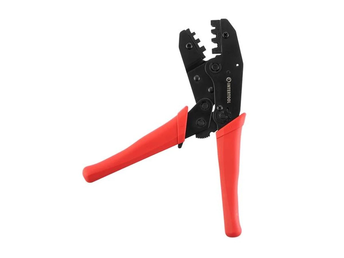 Кліщі для обтиску контактів з храповим механізмом (0,5 - 1/1,5 - 2,5/4 - 6 мм) INTERTOOL HT-7050 