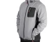 Куртка SOFTSHELL світло сіро-чорна, з капюшоном, тришарова, тканина - стрейч 300 GSM 100D, з водо- і вітрозахистом, розмір XL INTERTOOL SP-3124 