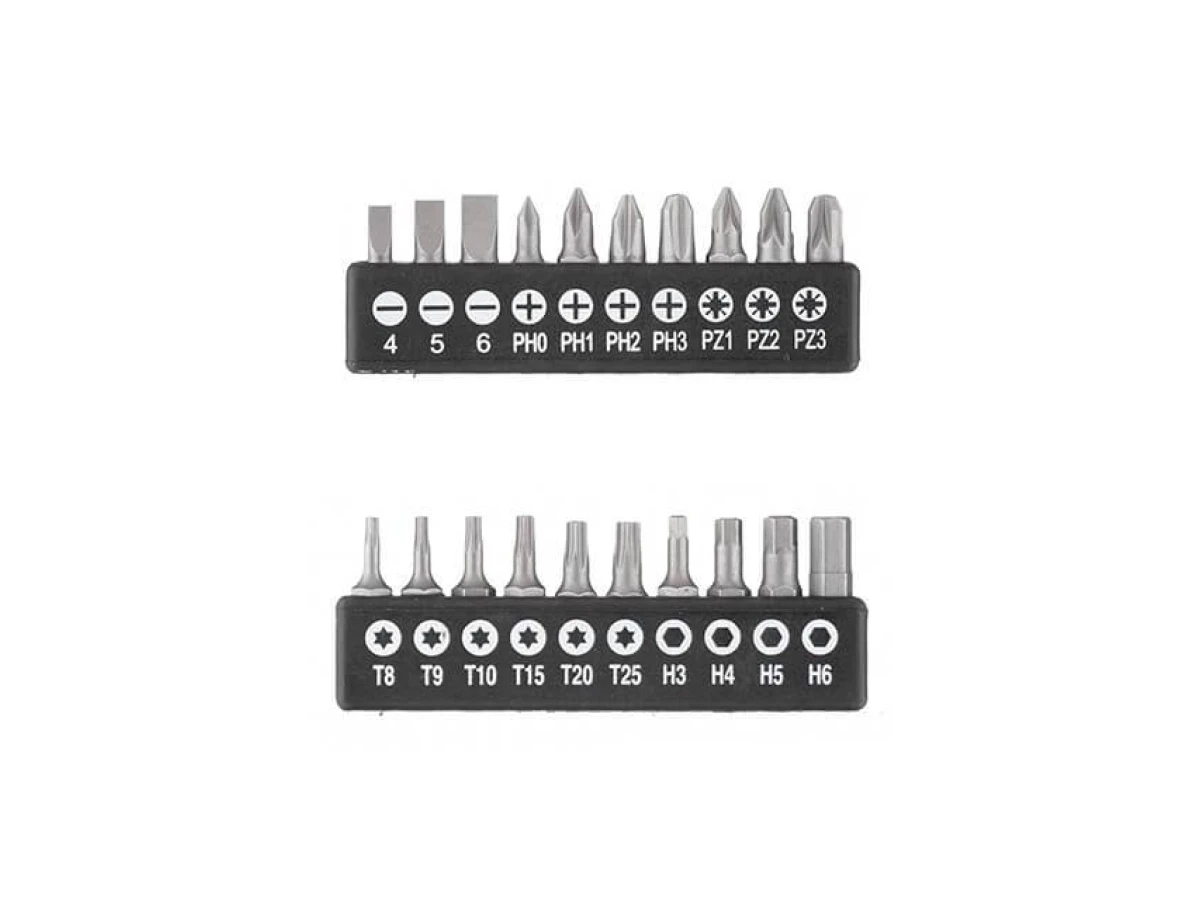 Набір викруток з комплектом насадок 27 од. INTERTOOL VT-3351 