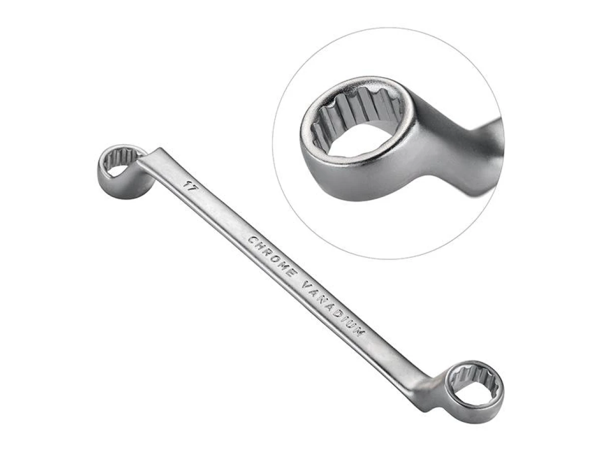 Набір ключів накидних, 6 шт 6-17 мм CrV INTERTOOL HT-1101 