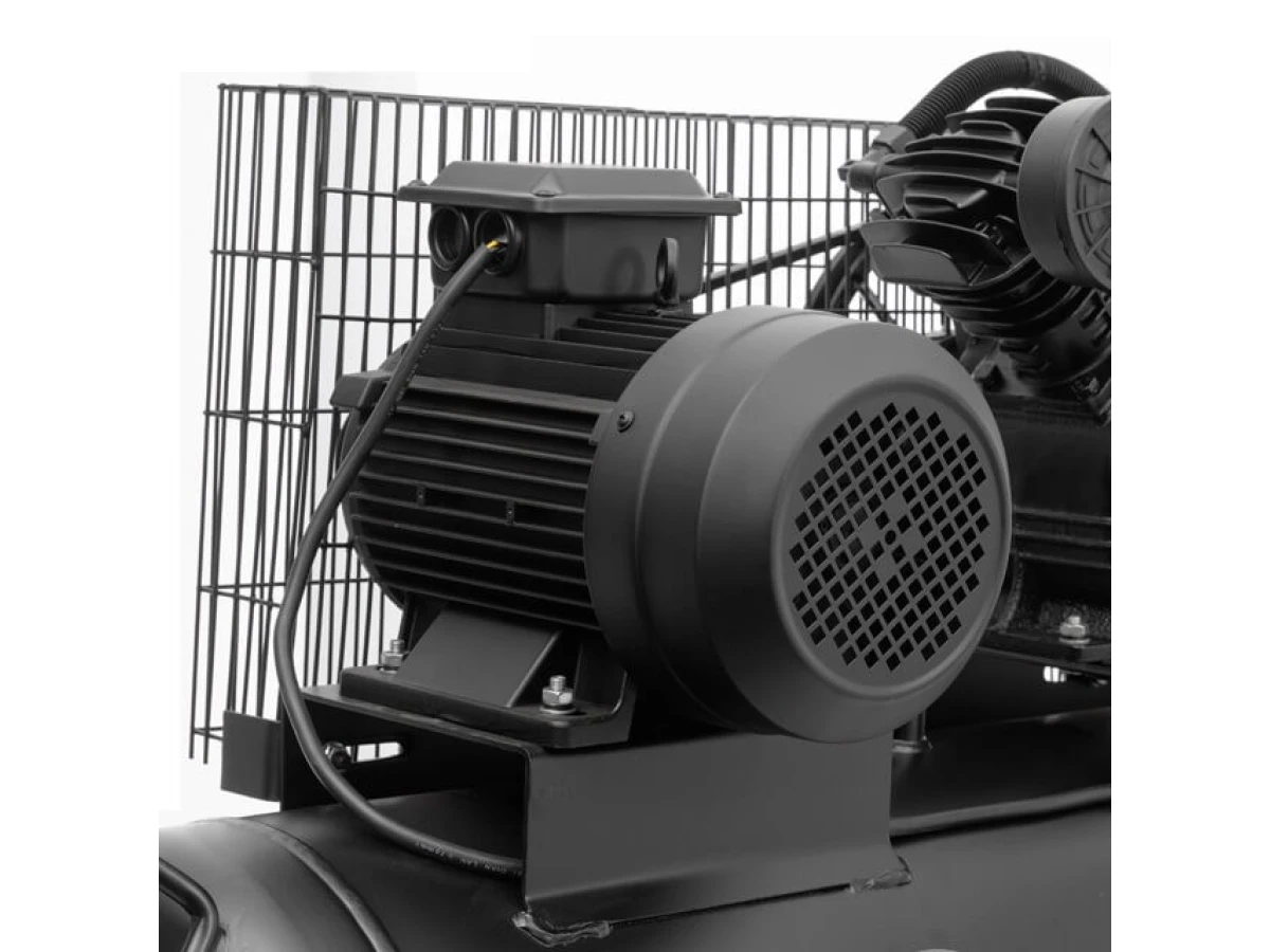 Компресор 100 л, 3 кВт, 380 В, 10 aтм, 500 л/хв., 2 циліндри INTERTOOL PT-0013 