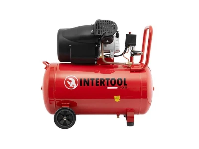 Компресор 100 л, 2.23 кВт, 220 В, 10 aтм, 354 л/хв, 2 циліндри INTERTOOL PT-0005