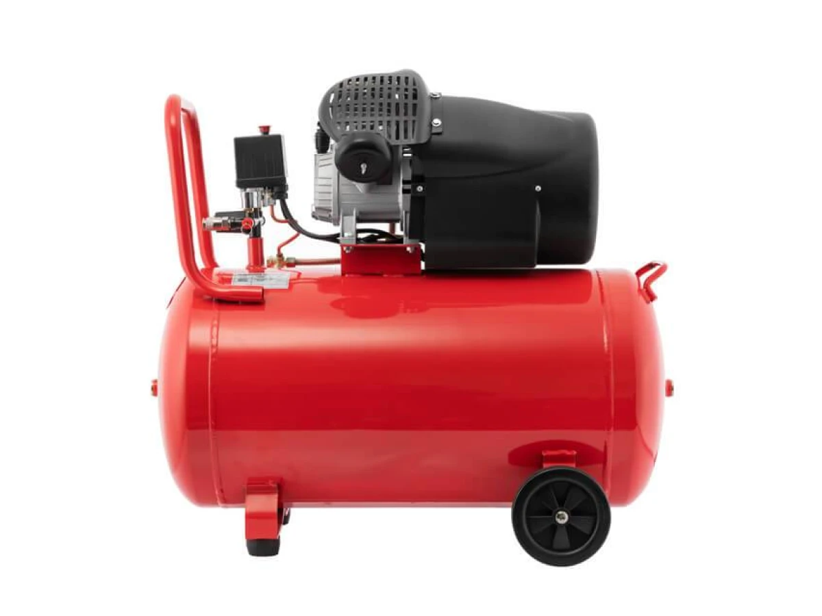 Компресор 100 л, 2.23 кВт, 220 В, 10 aтм, 354 л/хв, 2 циліндри INTERTOOL PT-0005 